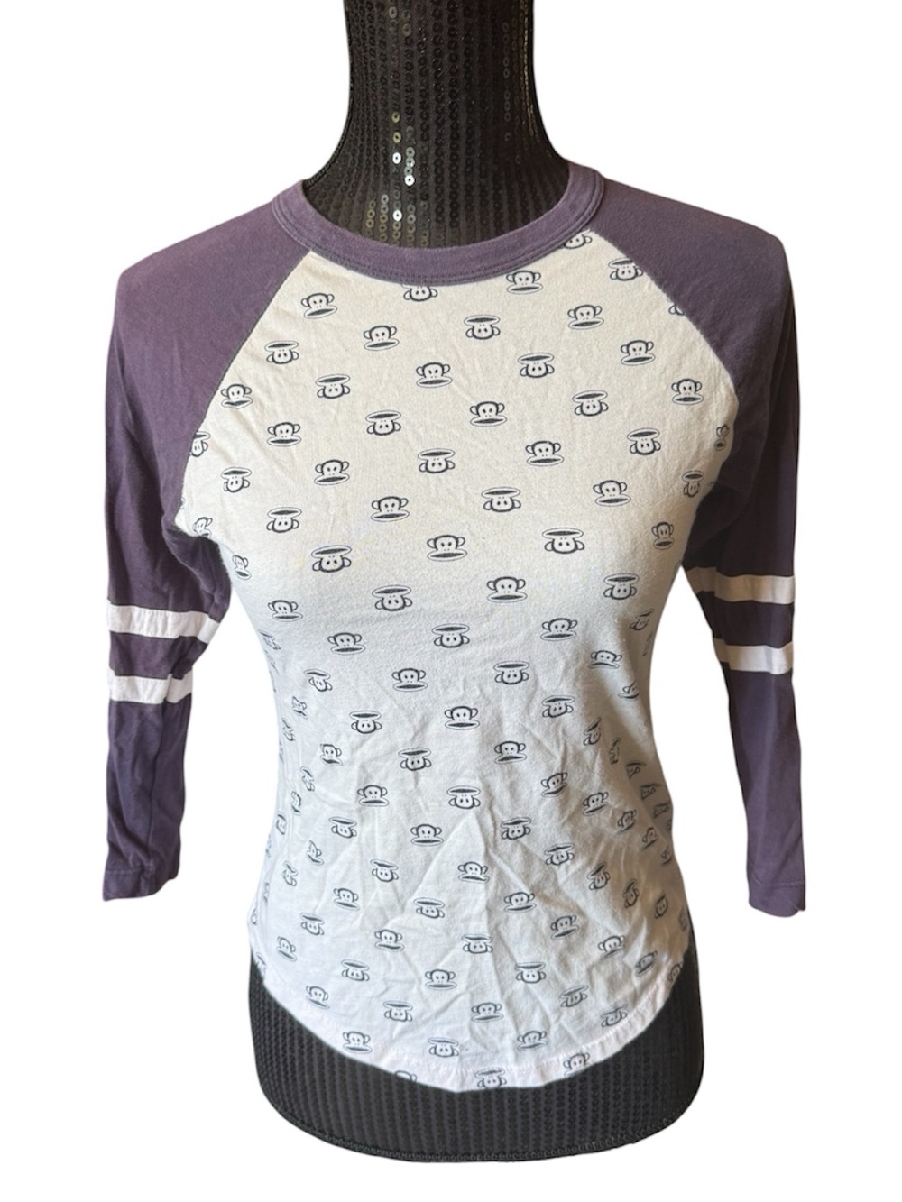 Paul Frank vintage Purple Raglan Sleeve Tee
